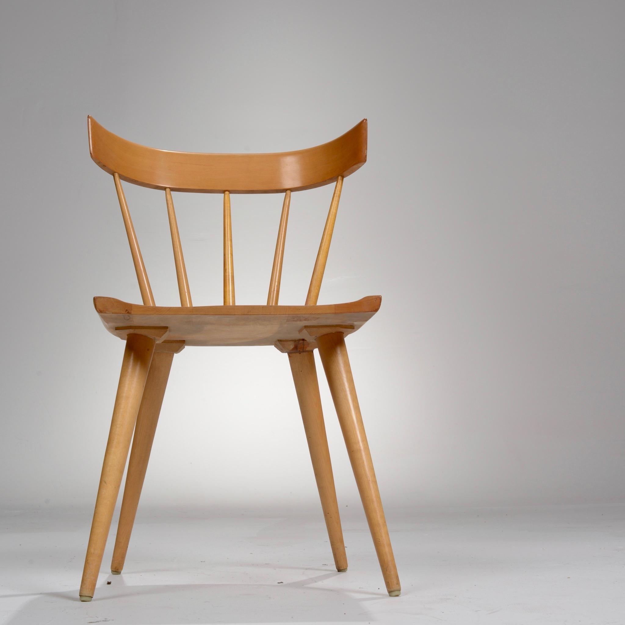 Maple Spindle Back Planner Group Chair by Paul McCobb for Winchendon