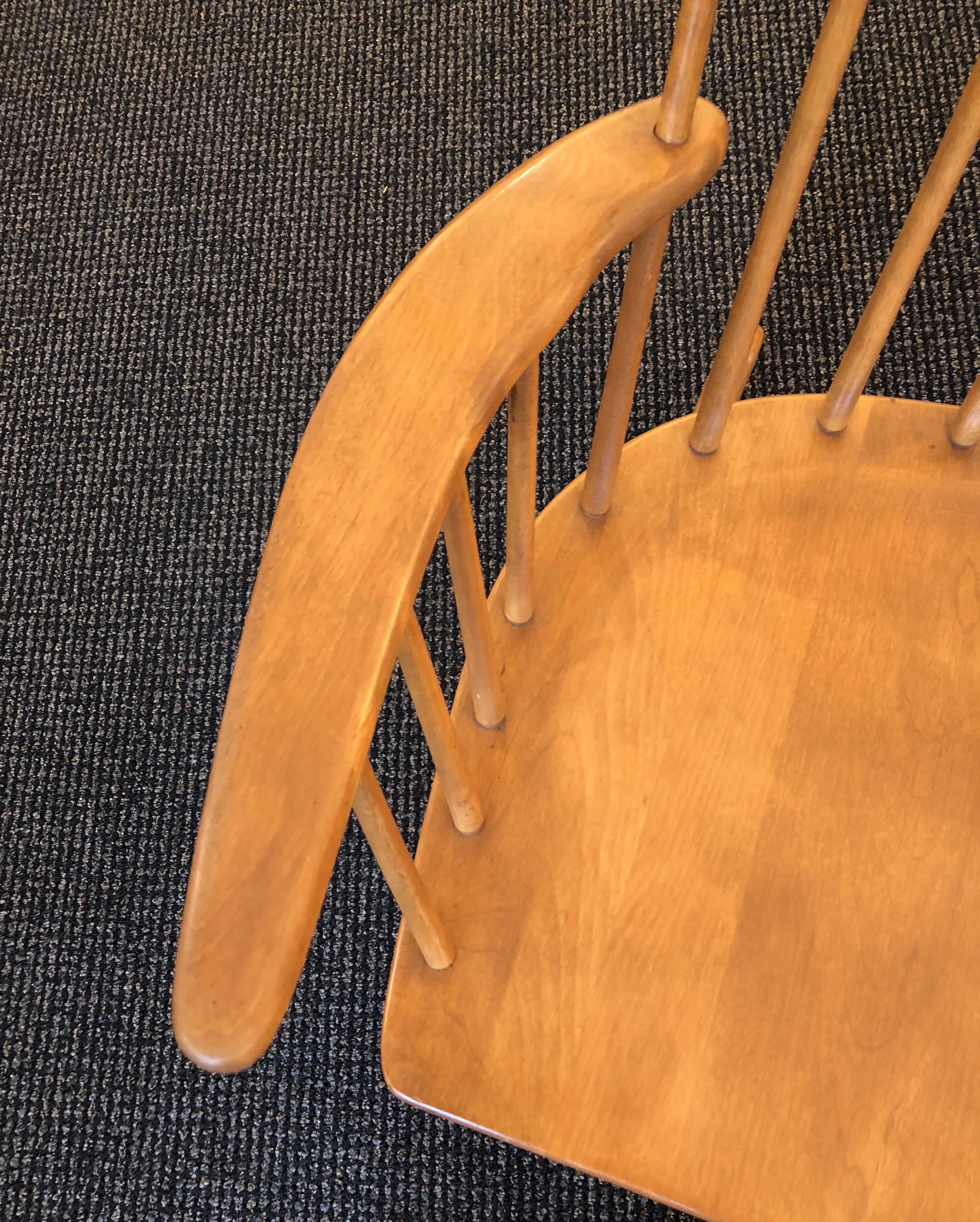 Spindle Back Rocking Chair by Russel Wright for Conant Ball 2