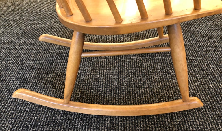 Spindle Back Rocking Chair by Russel Wright for Conant Ball at 1stDibs ...