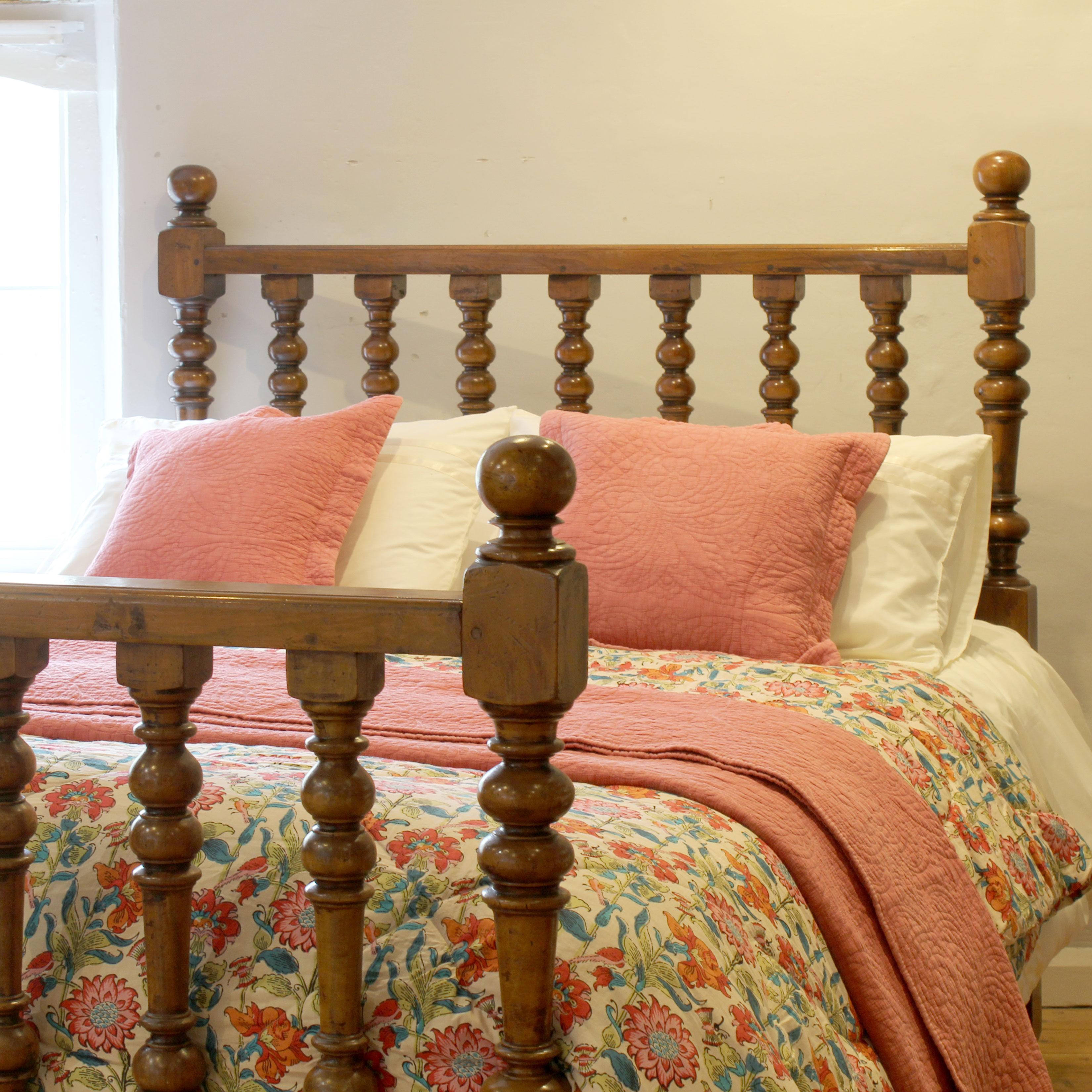 antique spindle bed