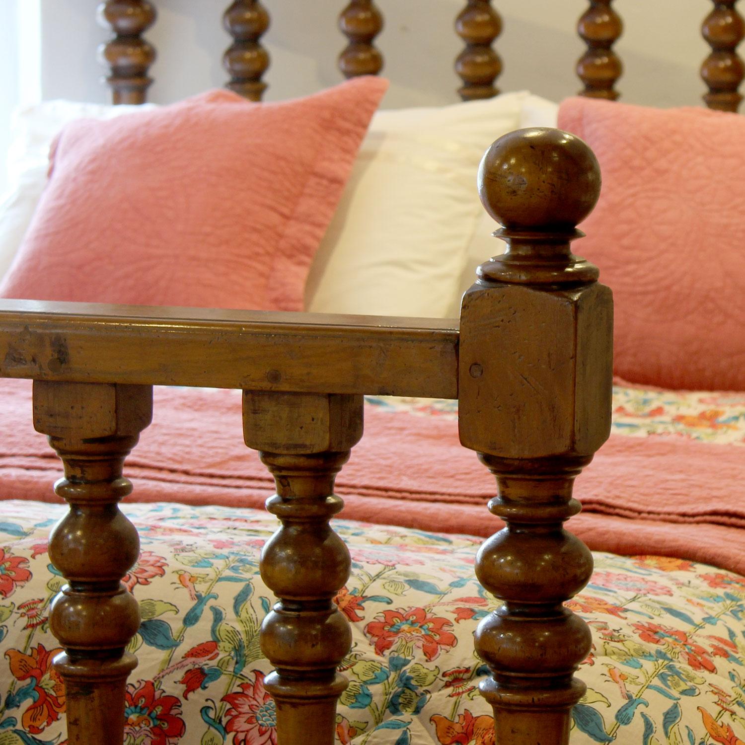 antique spindle bed frame