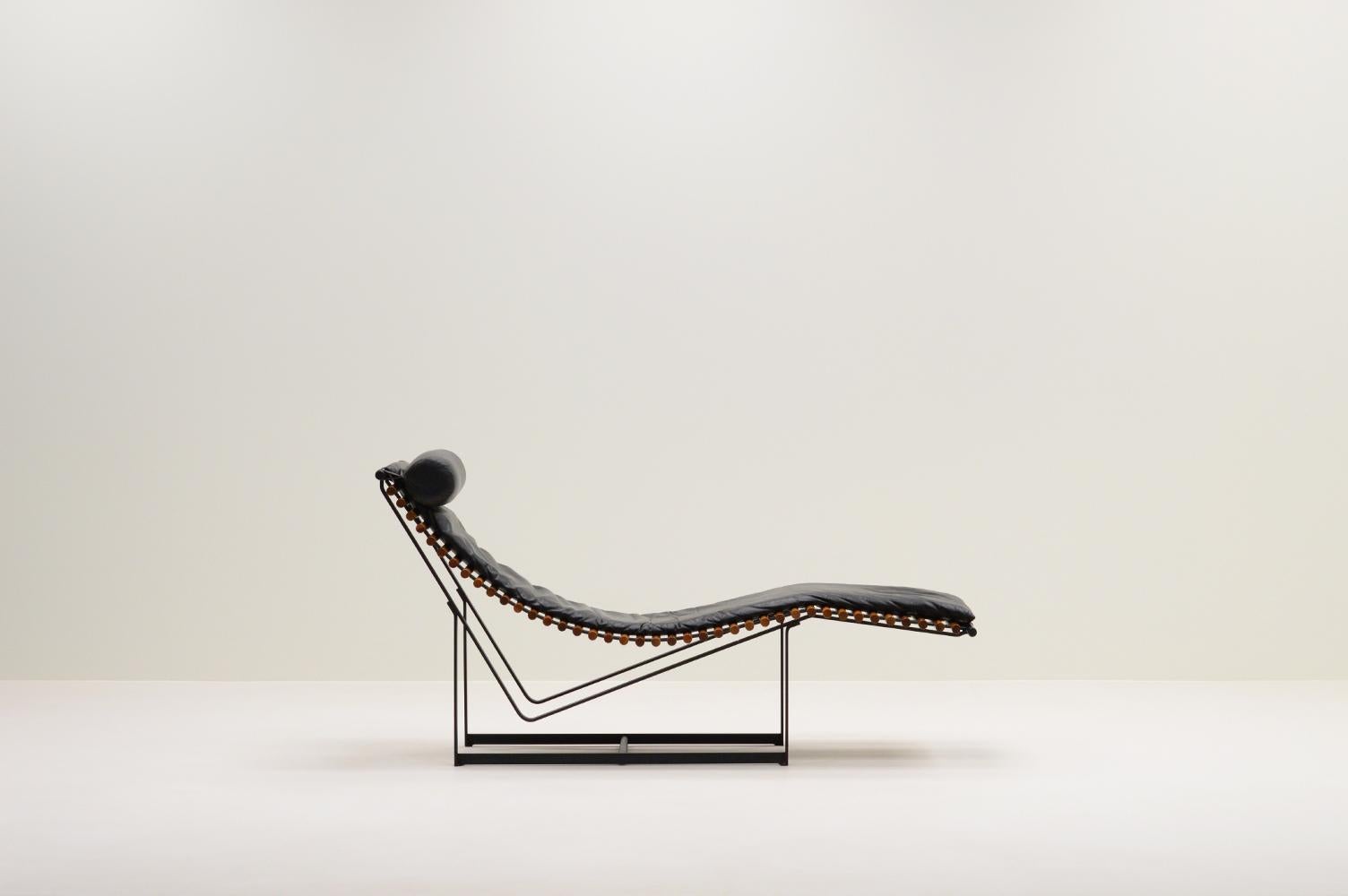 Mid-Century Modern “Spine back” lounge chair by Peter Strassl, 1970s Germany. 