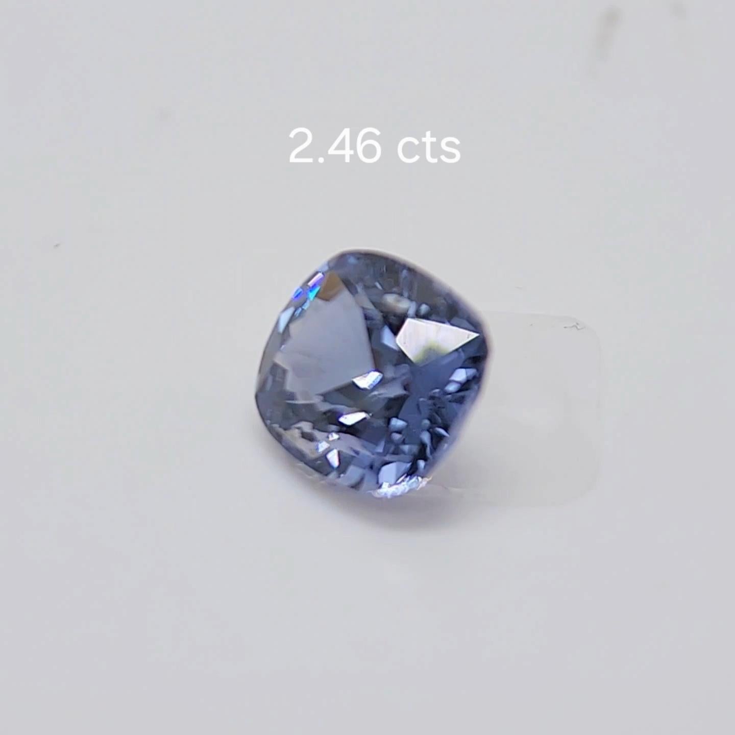 Spinello 2,46 carati. Bellissimo Spinello di colore blu proveniente dallo Sri Lanka. in vendita 6