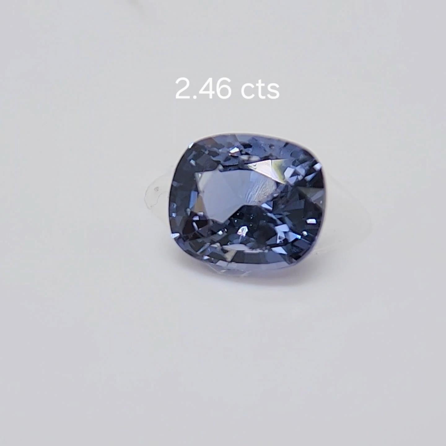 Spinello 2,46 carati. Bellissimo Spinello di colore blu proveniente dallo Sri Lanka. in vendita 7