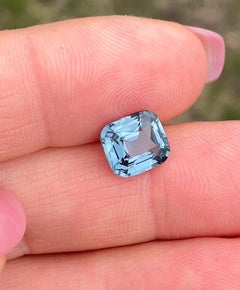 Spinell 2,61 Ct Grau-Blau lose natürliche Edelstein, hohe Qualität, Kissen, Tansania