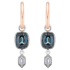 Spinel and Diamond Esti Earrings