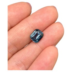 Espinela Azul 3,53Ct gema natural, talla cojín, Tanzania, Certificado GFCO