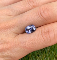 Spinel Bluish Violet 3.05Ct natural gemstone, Cushion Tanzania, GFCO Certificate