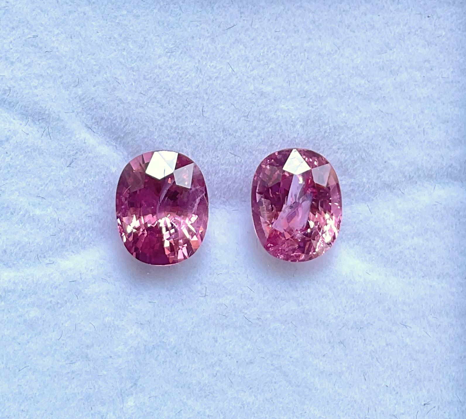 Spinel Burma 5.40 Carats Oval Cut Pair 2 Pieces For Top Fine Jewelry Natural Gem

Weight: 5.40 Carats
Size: 10x8x4 MM
Pieces: 2
Shape: Oval Cut 
