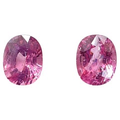 Spinel Burma 5.40 Carats Oval Cut Pair 2 Pieces For Top Fine Jewelry Natural Gem