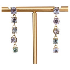 Spinel Earrings with 14k Gold, One-of-a-Kind Drop Earrings