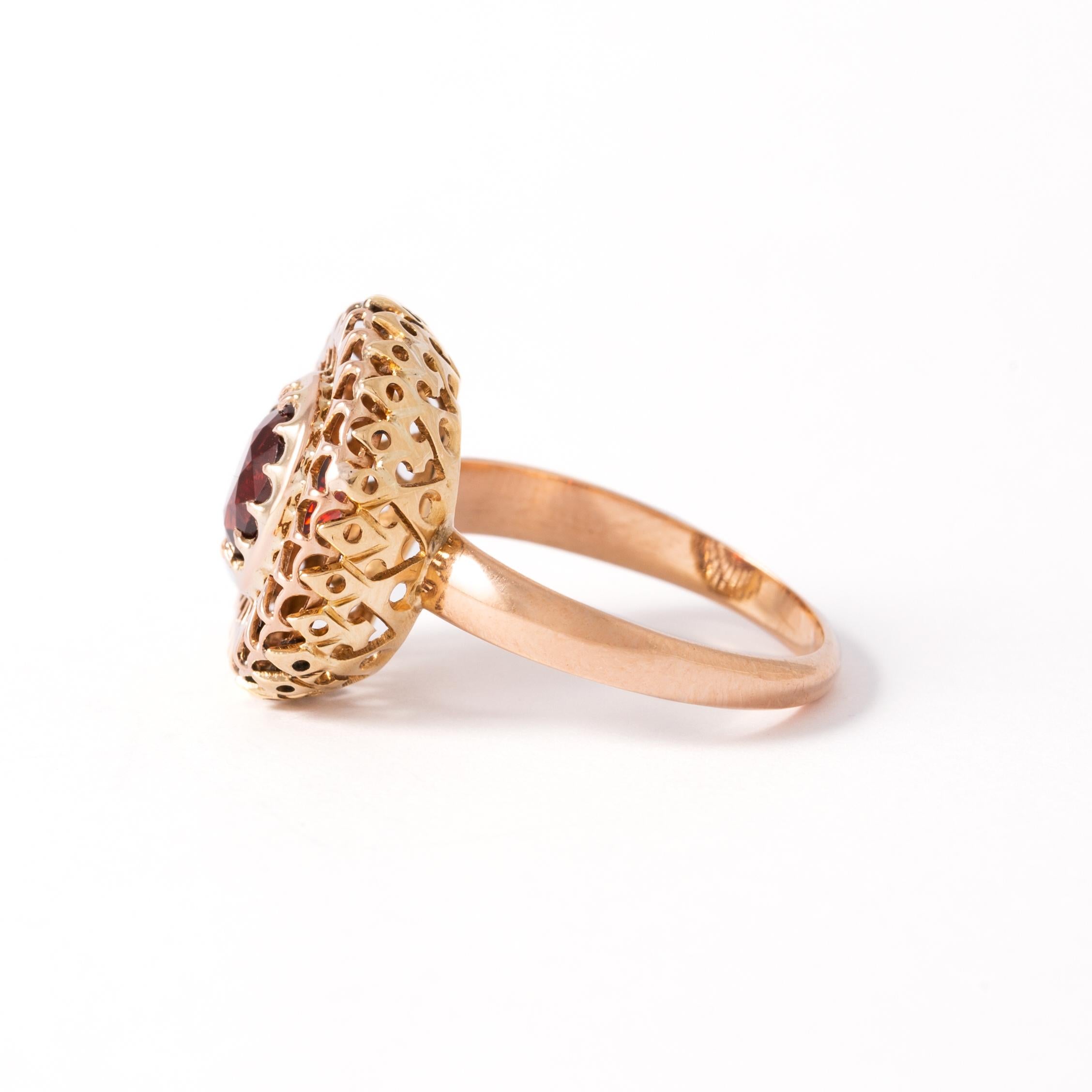 Women's or Men's Spinel Gold Ring For Sale
