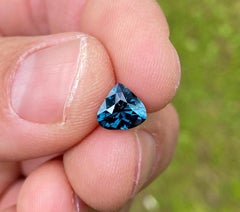 Spinel Greenish-BLUE natural gemstone 2.09Ct, Pear cut, Tanzania, Certificate!