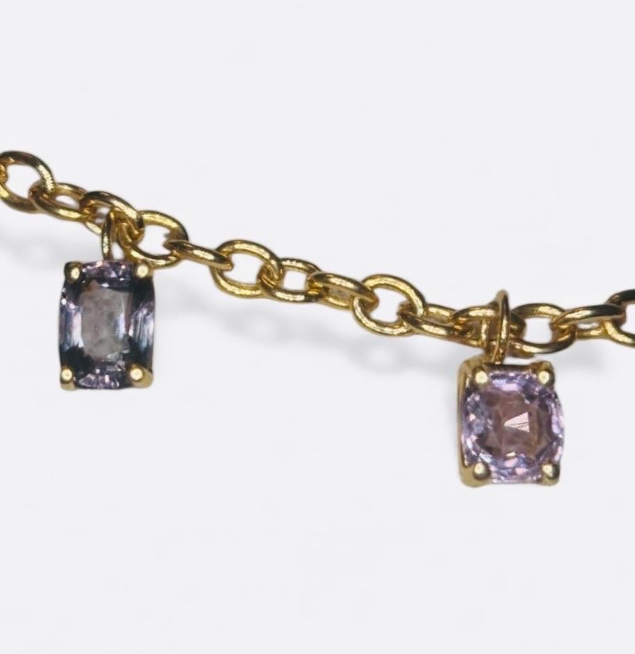 Collana di spinello con oro 14k in vendita 5