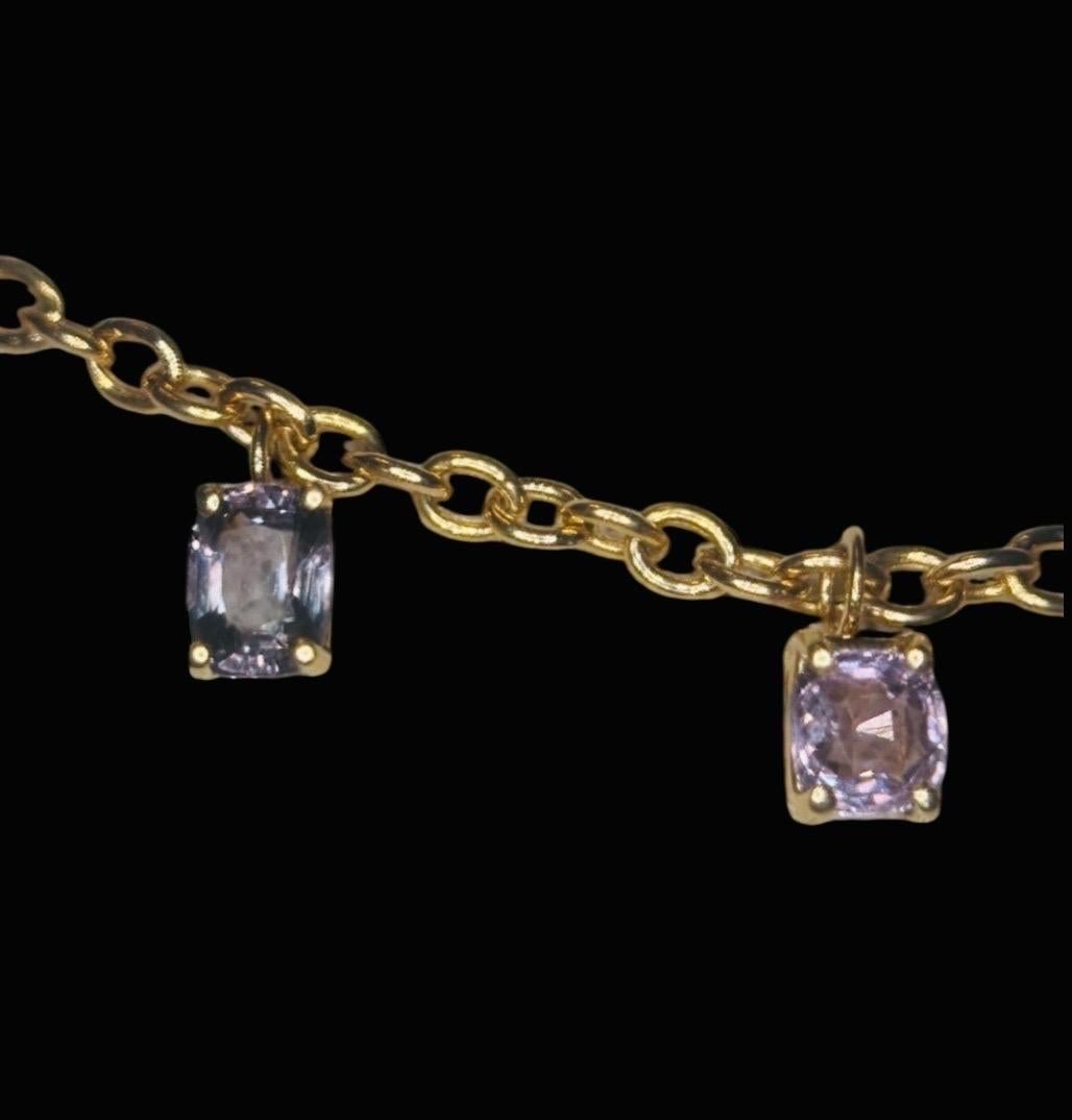 Collana di spinello con oro 14k in vendita 6