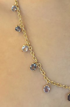 One-of-a-Kind Spinel Necklace with 14k Gold, United States, 19”