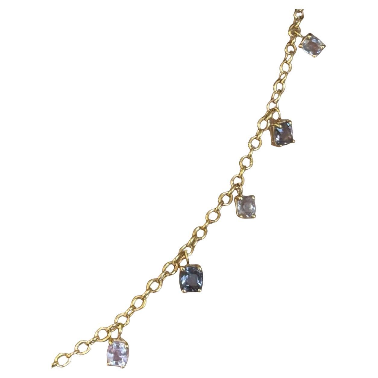 da uomo o donna Collana di spinello con oro 14k in vendita