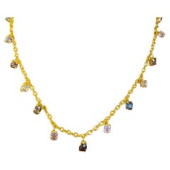 Collana di spinello con oro 14k