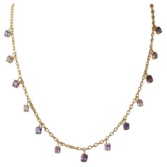 Collana di spinello con oro 14k