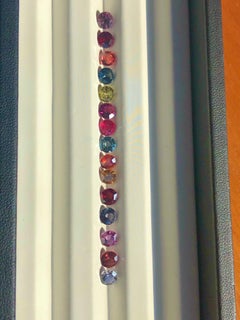 Spinel Palette 7.20 Carats Round 5mm Loose Gems Set