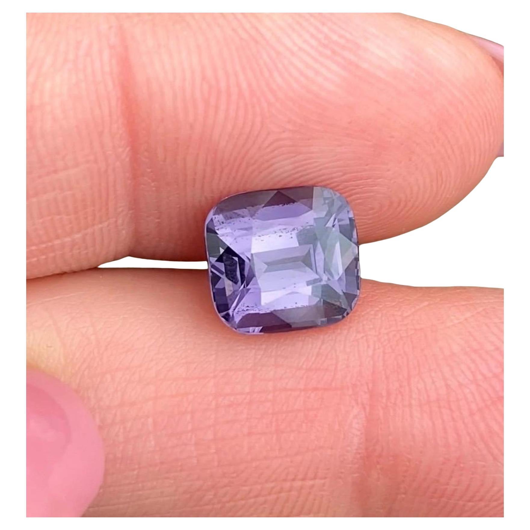 Spinelle pourpre 3.56Ct pierre précieuse naturelle, taille coussin, Tanzanie, certifié GFCO