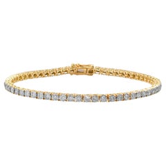 Spinel Radiance 14K (or 18k upon request) Yellow Gold Tennis Bracelet