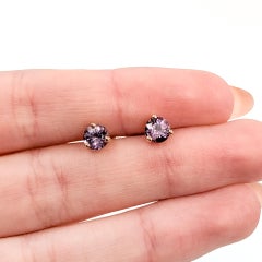 Orecchini con spinello in oro rosa 14k