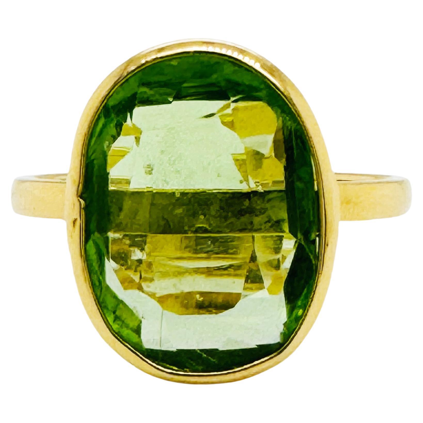 Anello Spinel Unshape in oro giallo 18K