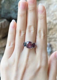 Spinel with Iolite Ring set in 18K Rose Gold Settings