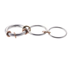 Spinelli Kilcollin Gold Silver Set Of Three LInked Ring (Bague à trois anneaux)