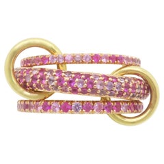 Spinelli Kilcollin Nova Rose Pink & Purple Sapphire Ring in 18k Rose Gold
