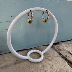 Spinelli Kilcollin Sterling Silver Ara Pave Diamond Earrings