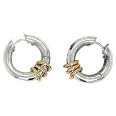 Spinelli Kilcollin Ursa Minor Hoop Earrings A Silver et or jaune 18k