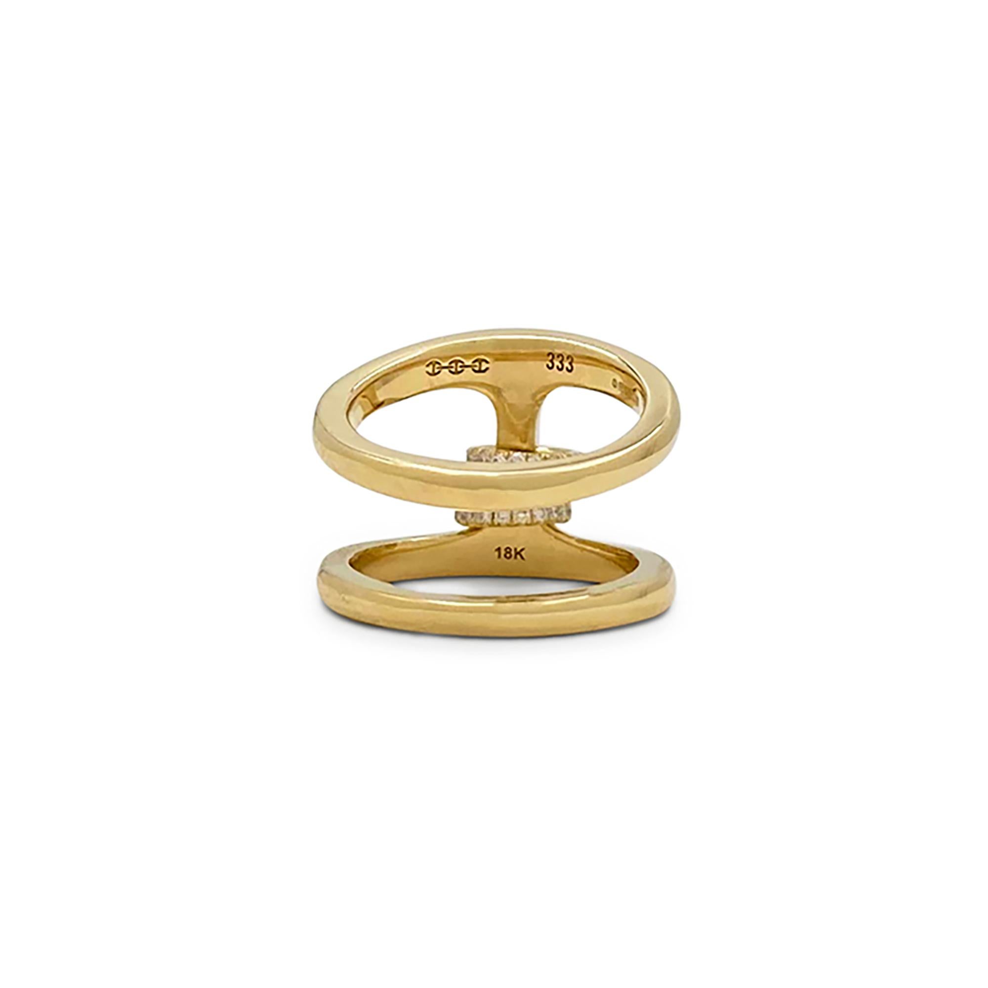 Bague Spinelli Kilcollin X Hoorsenbuhs « Haut SK » en or et diamants Unisexe 