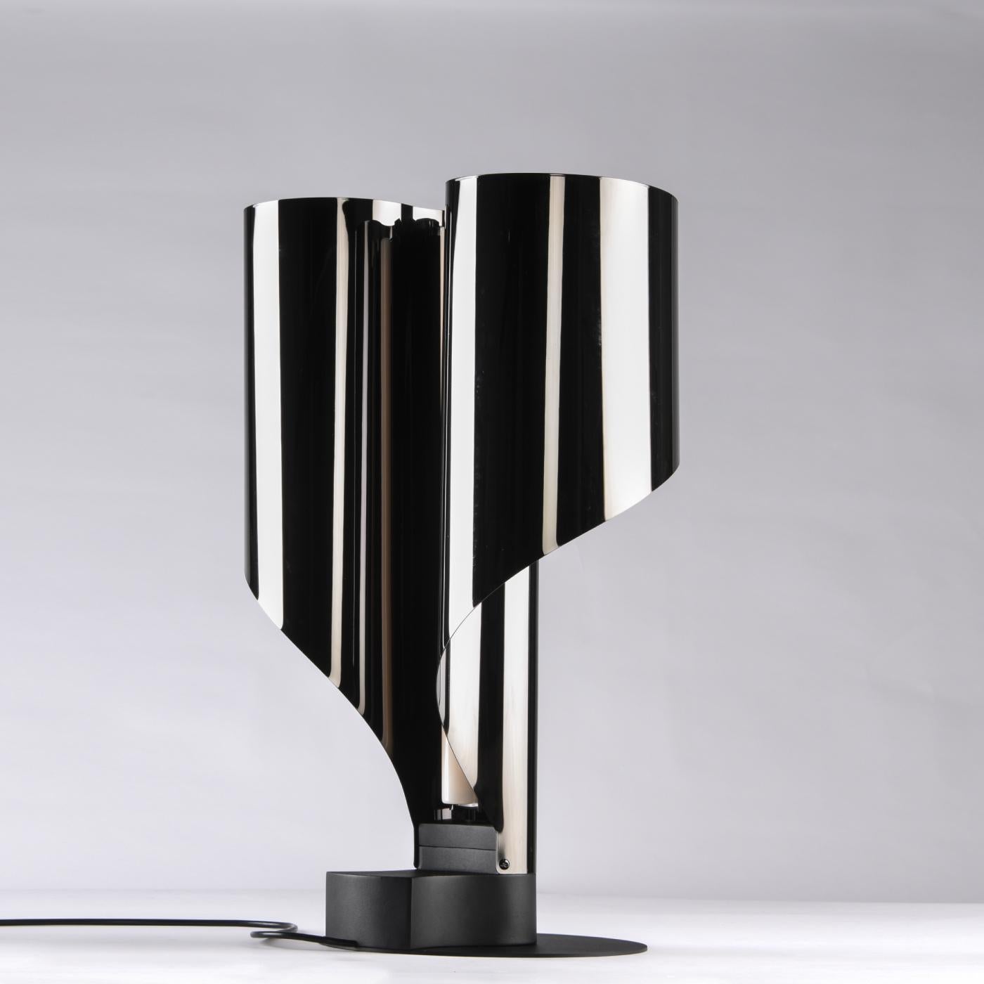 Italian SPINNAKER Black Table Lamp by Corsini Wiskemann For Sale