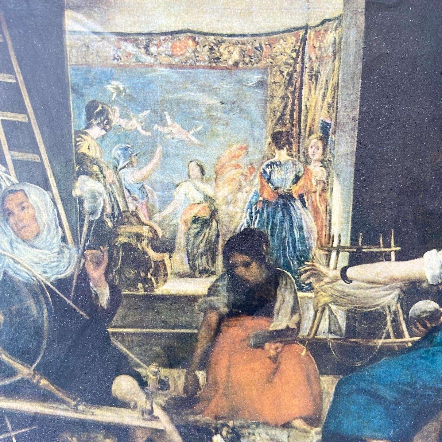 Spinner Las Hilanderas Gerahmte Leinwanddruck von Diego Velázquez (Barock) im Angebot