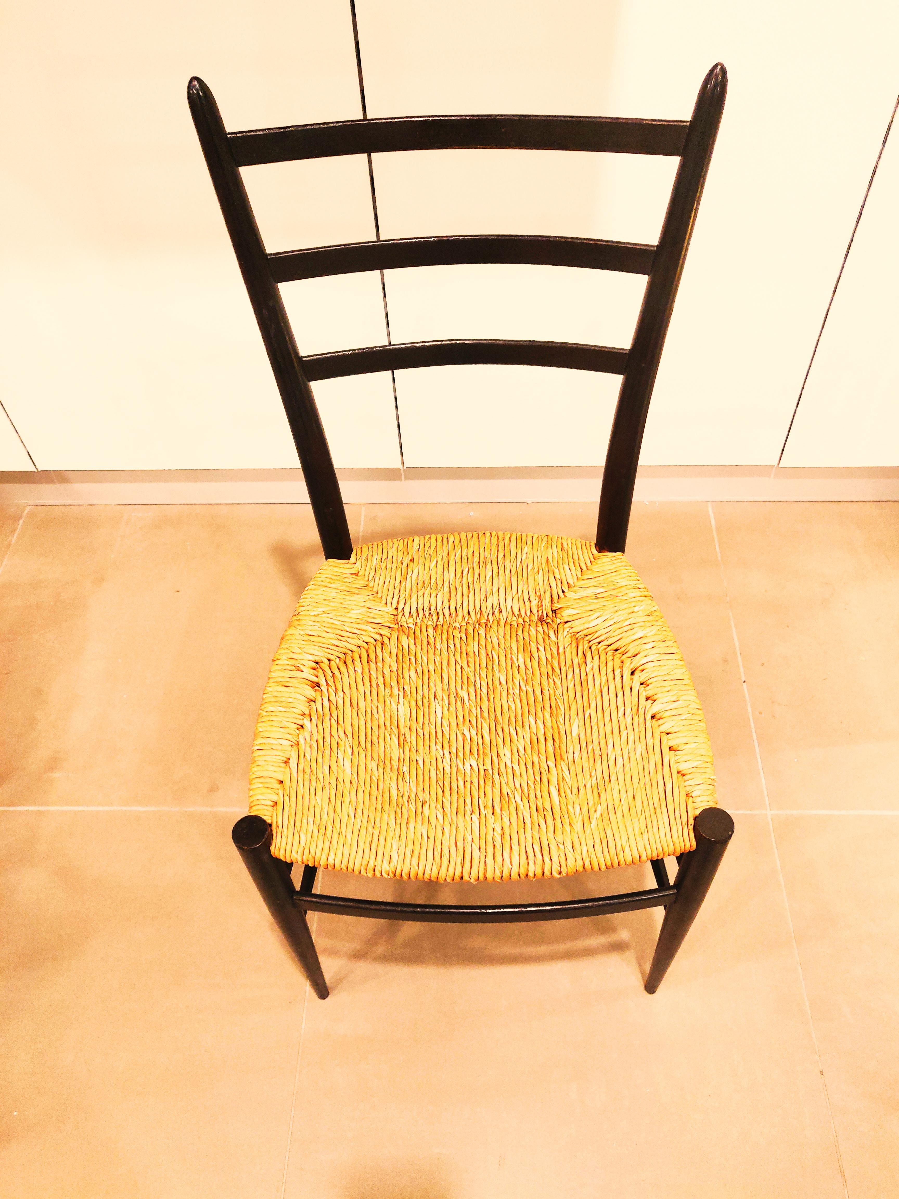Spinnetto-Stuhl von Chiavari, 1960er-Jahre (Korbweide) im Angebot