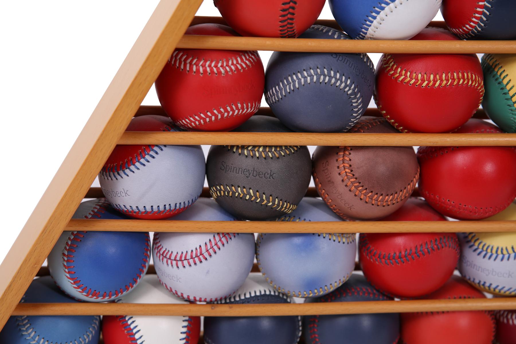 Mid-Century Modern Knoll Spinneybeck Leather Baseball Sculpture in Multiple Colors