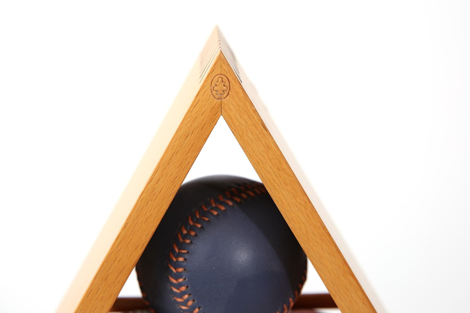 Knoll Spinneybeck Leather Baseball Sculpture in Multiple Colors In Good Condition In Phoenix, AZ