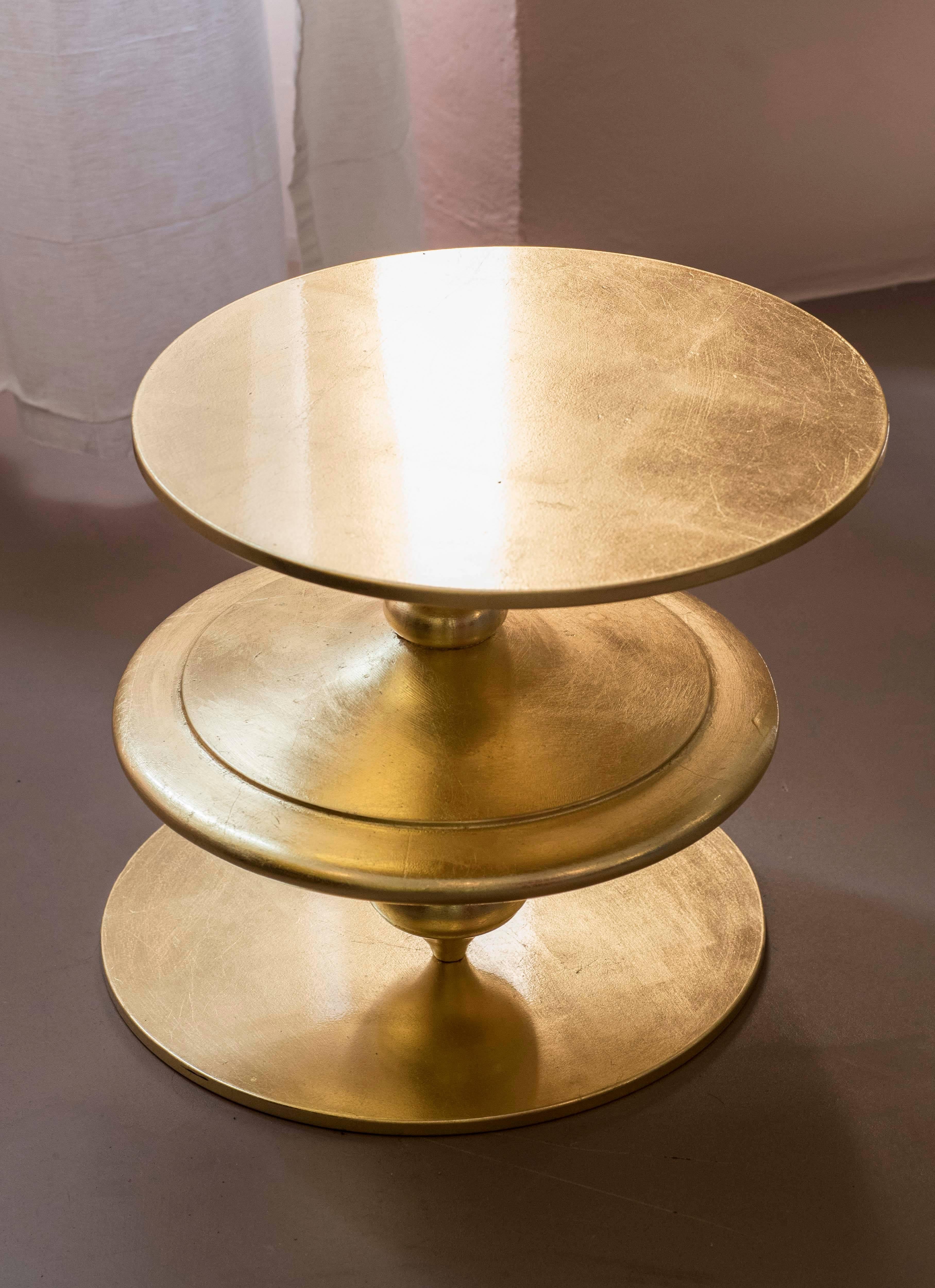 Italian Spinning Top, Coffee Table with Revolving Top Plane by Paolo Giordano, Italy For Sale