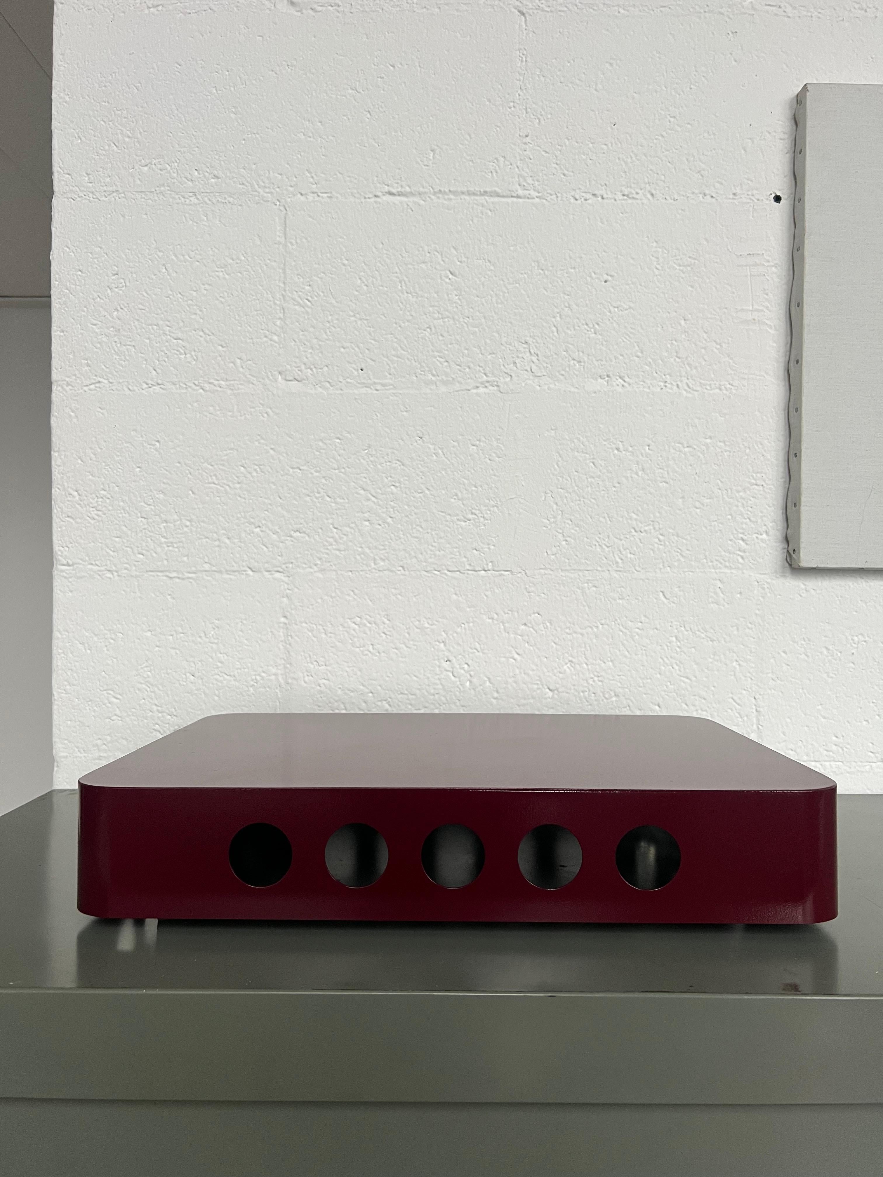 Spinzi Bookboard on wheels , contemporary and minimal Portable purple Book Shelf For Sale 10