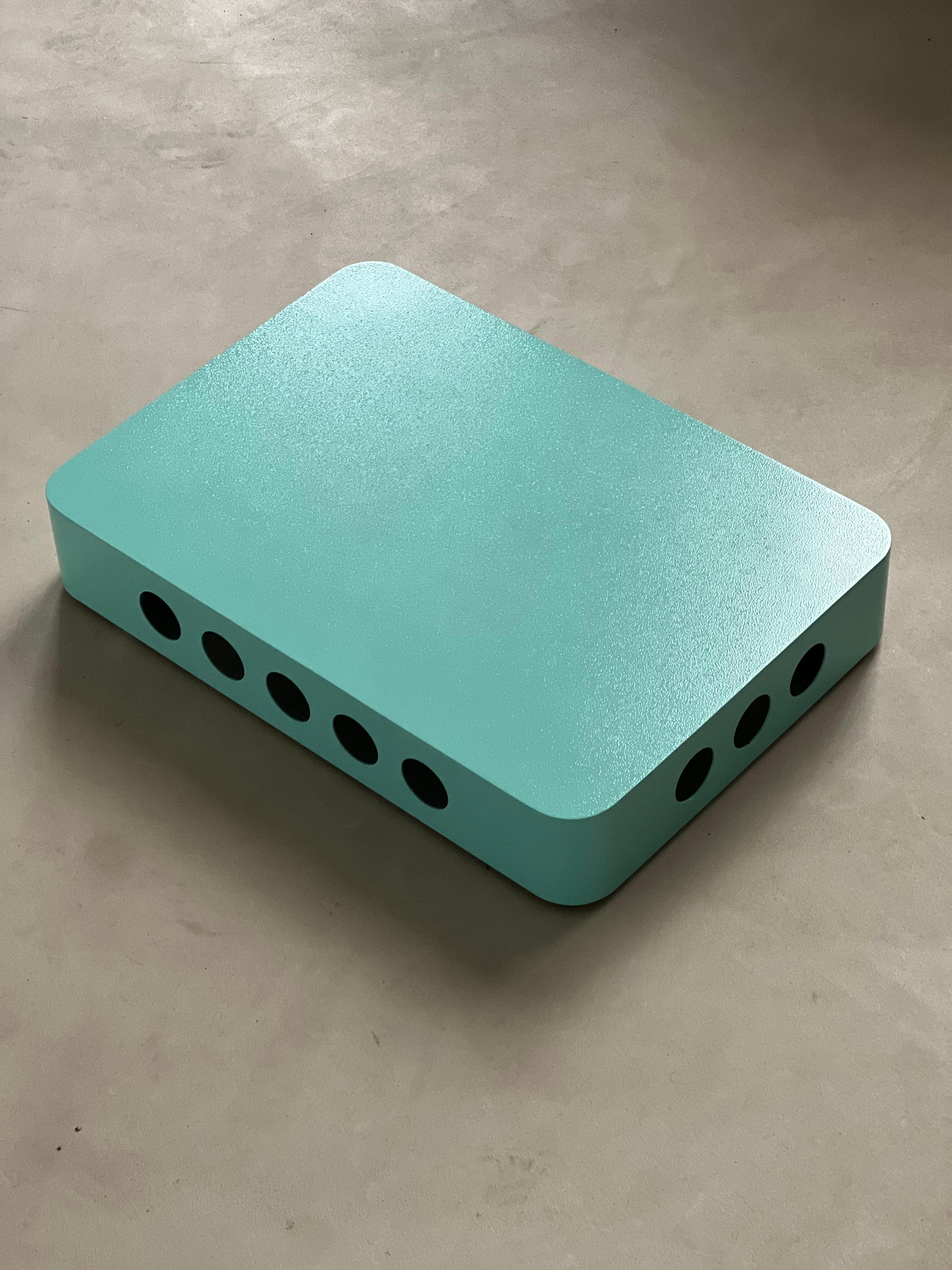 Spinzi Bookboard on wheels , contemporain et minimal Tyffany Blue Book Shelf en vente 2