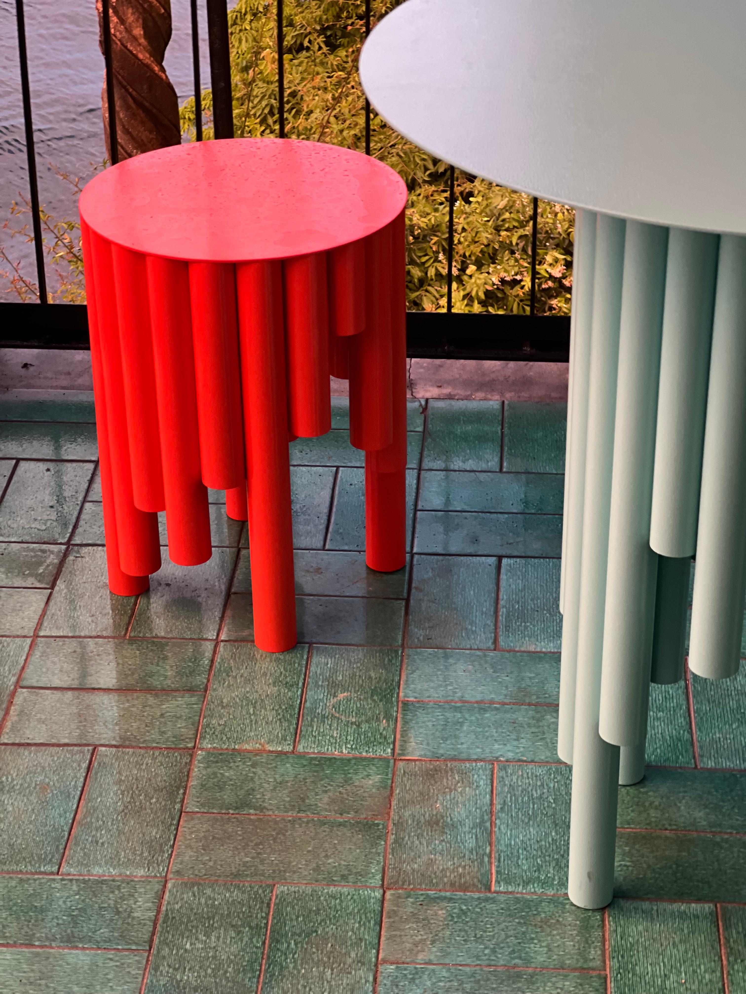 Spinzi Circus Tabouret contemporain, orange vif, Design Collective, MDW 2024 en vente 4
