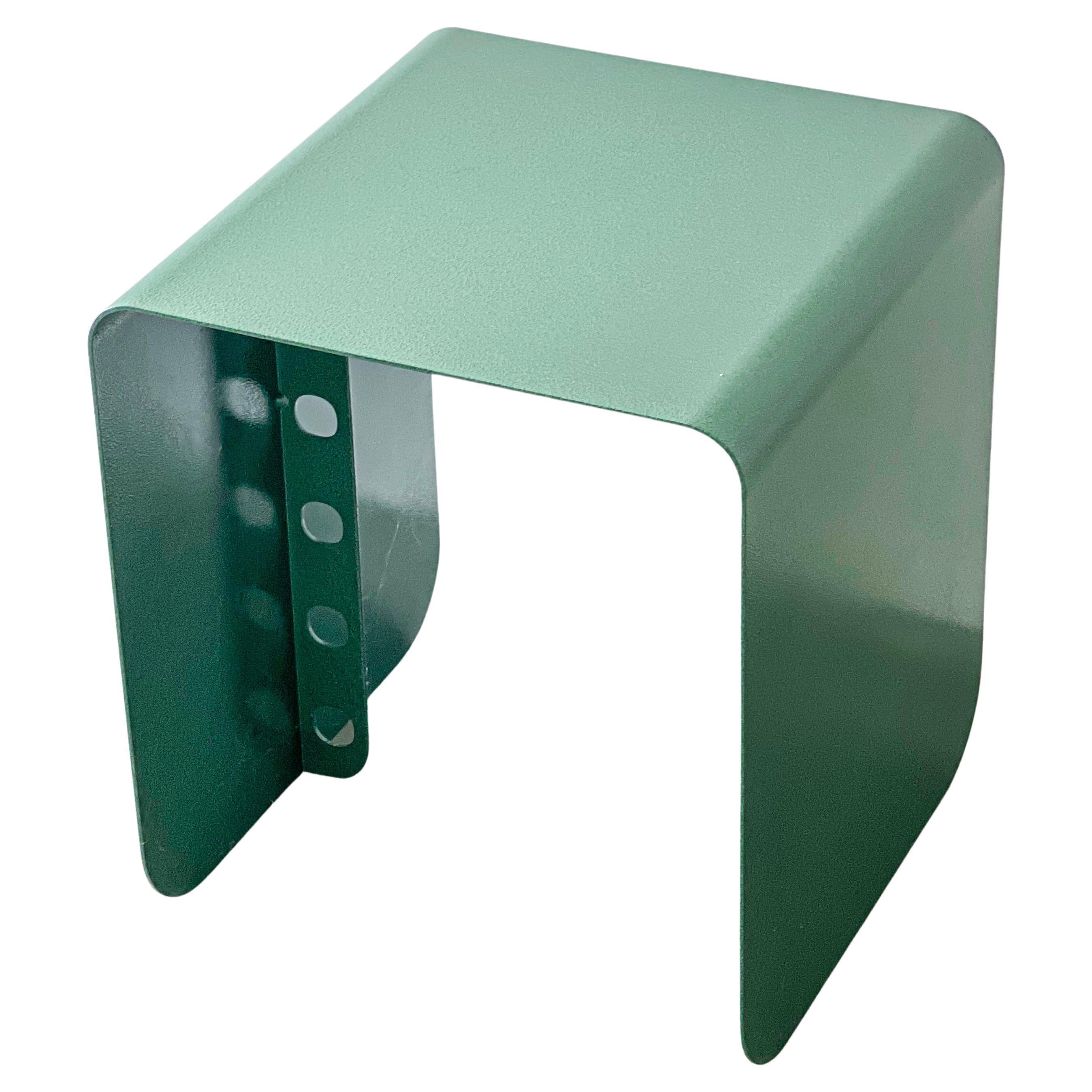 Mesa auxiliar Spinzi Meccano, Taburete Brutalista, Coleccionable Único, Made in Italy