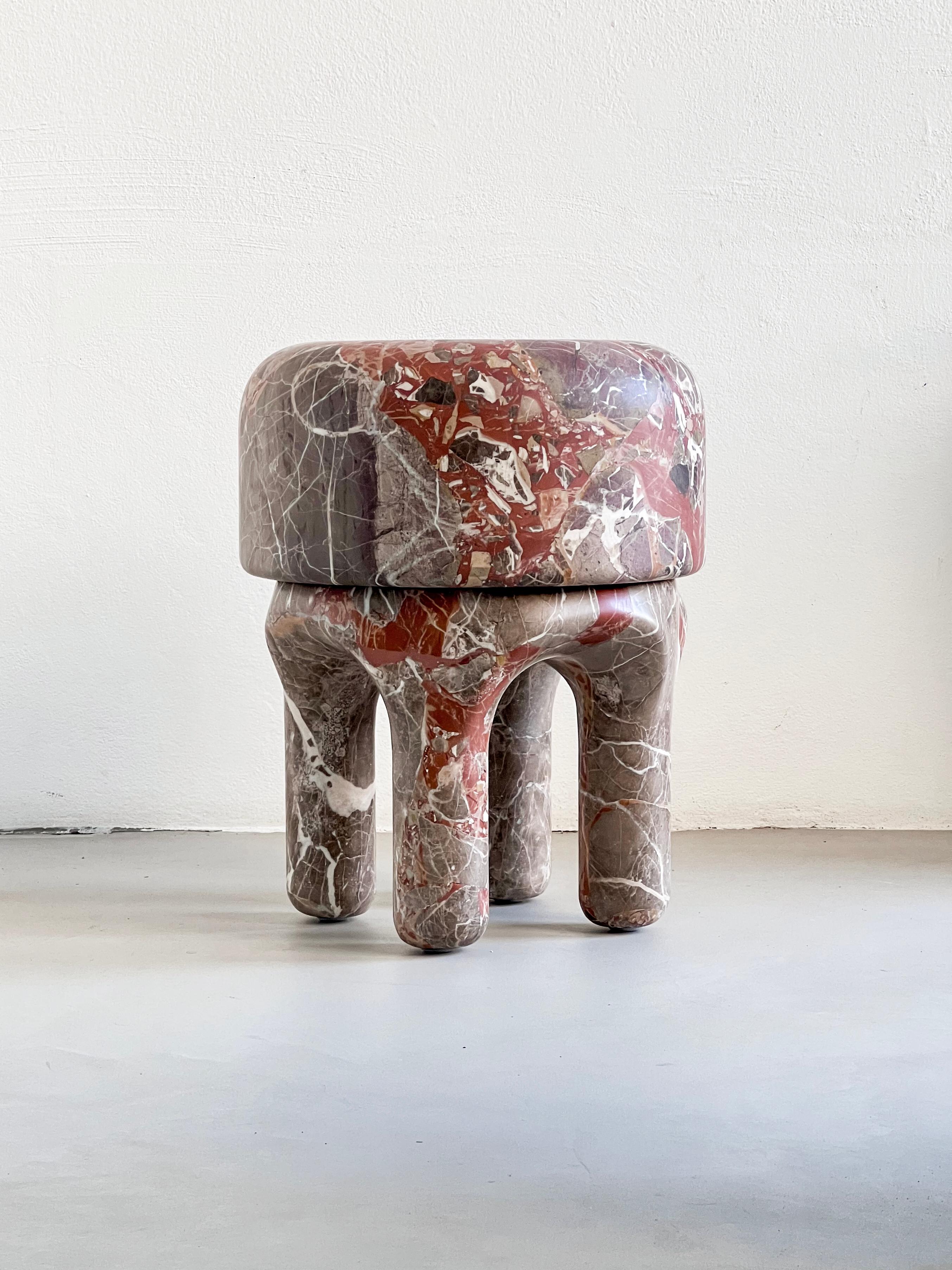 Marble Sculpture - Collectible side table - Sculptural Stool - Italian Design

Spinzi�’s dream of jellyfishes swimming in the waters of lake Como came to life in Medusa, shaping marble pieces into the sinuous elegance of these mesmerizing creatures.