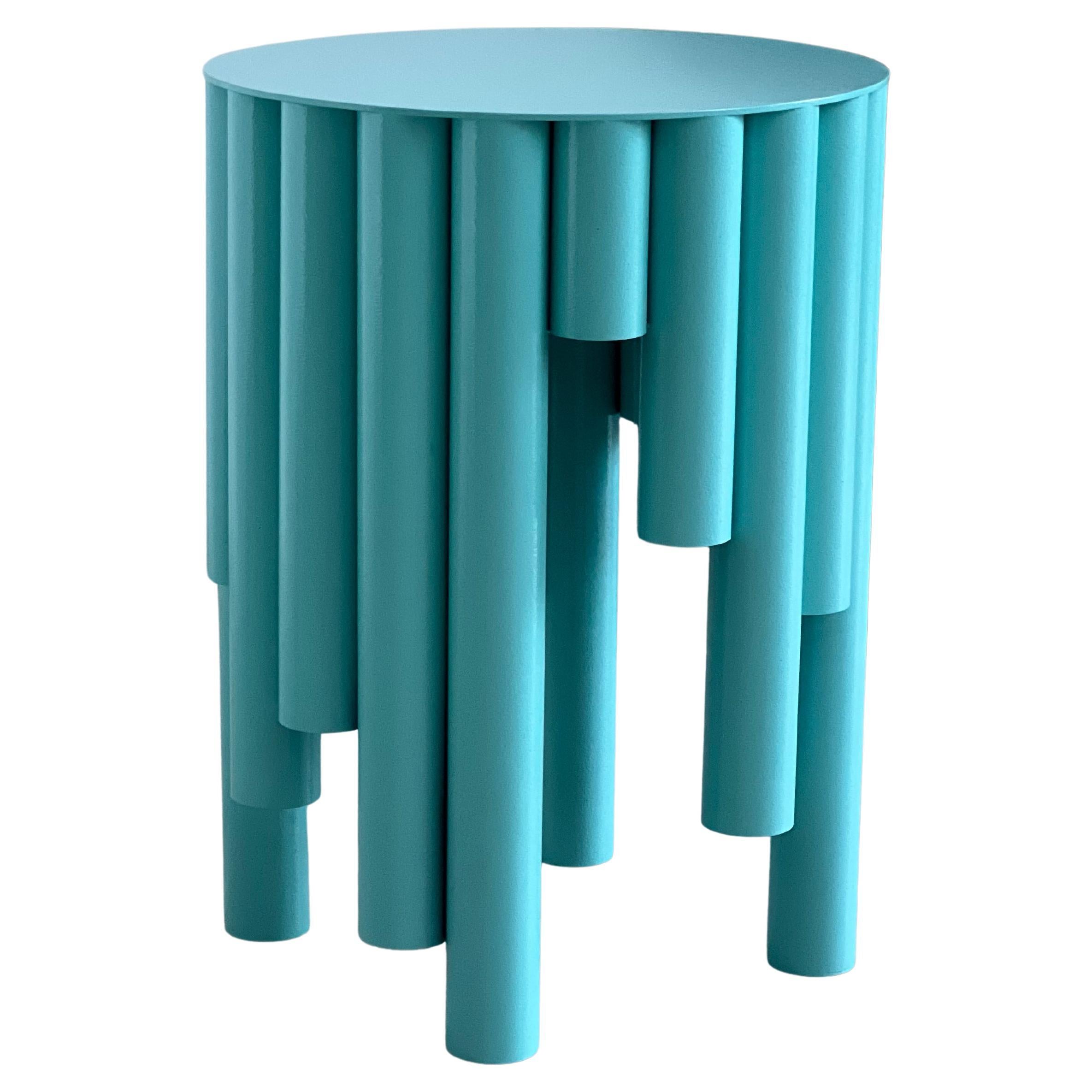 Table d'appoint/tabouret de collection en métal Spinzi , fabriqué en Italie