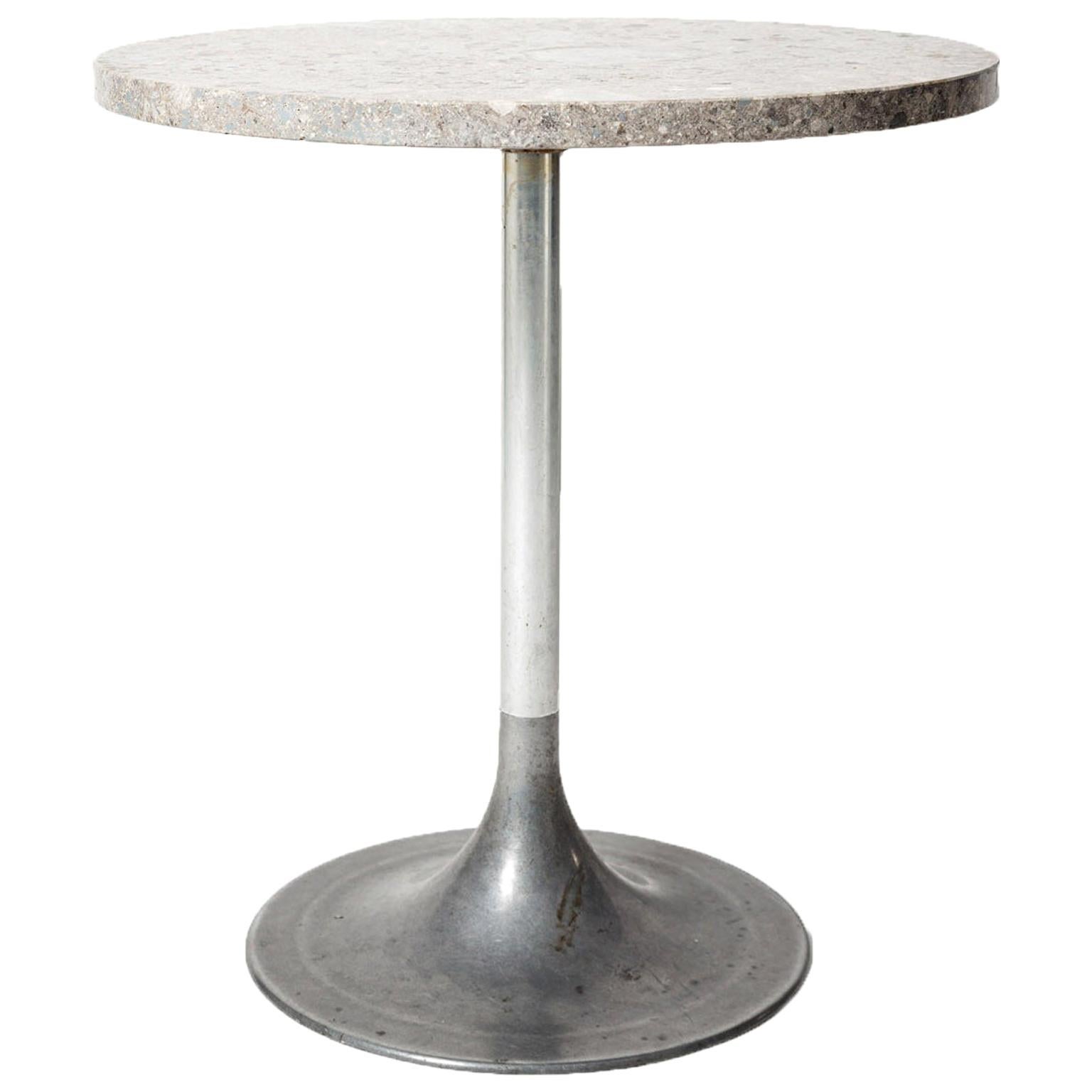 Contemporary italian neo vintage Ceppo stone Origini round table by Spinzi 