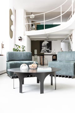 Spinzi Palladium Coffee Table, Contemporary 21st Century Italian Cocktail Table