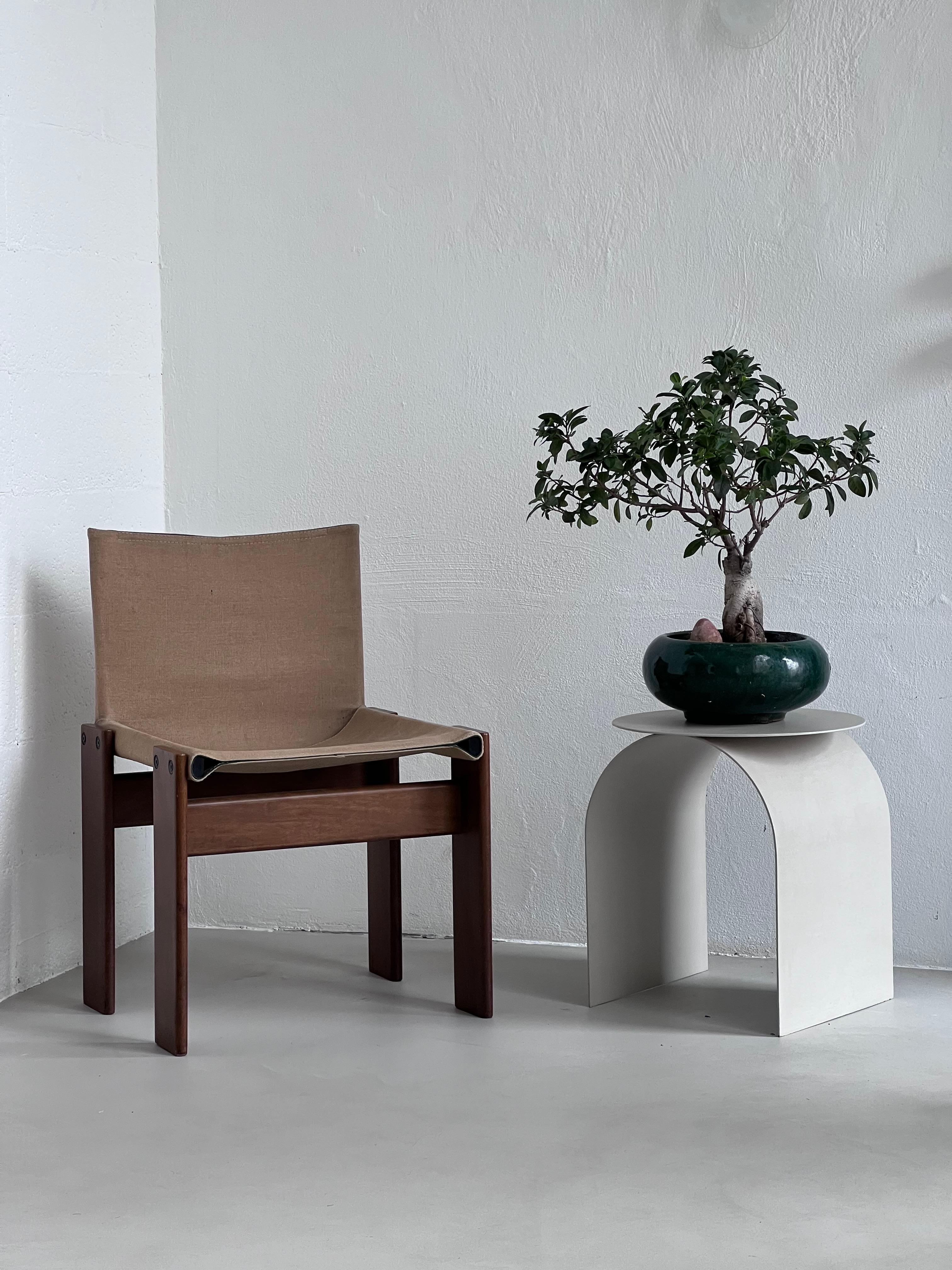 Organic Modern Spinzi Palladium Contemporary Sculptural Side Table, Organic Urban Wabi Finish For Sale
