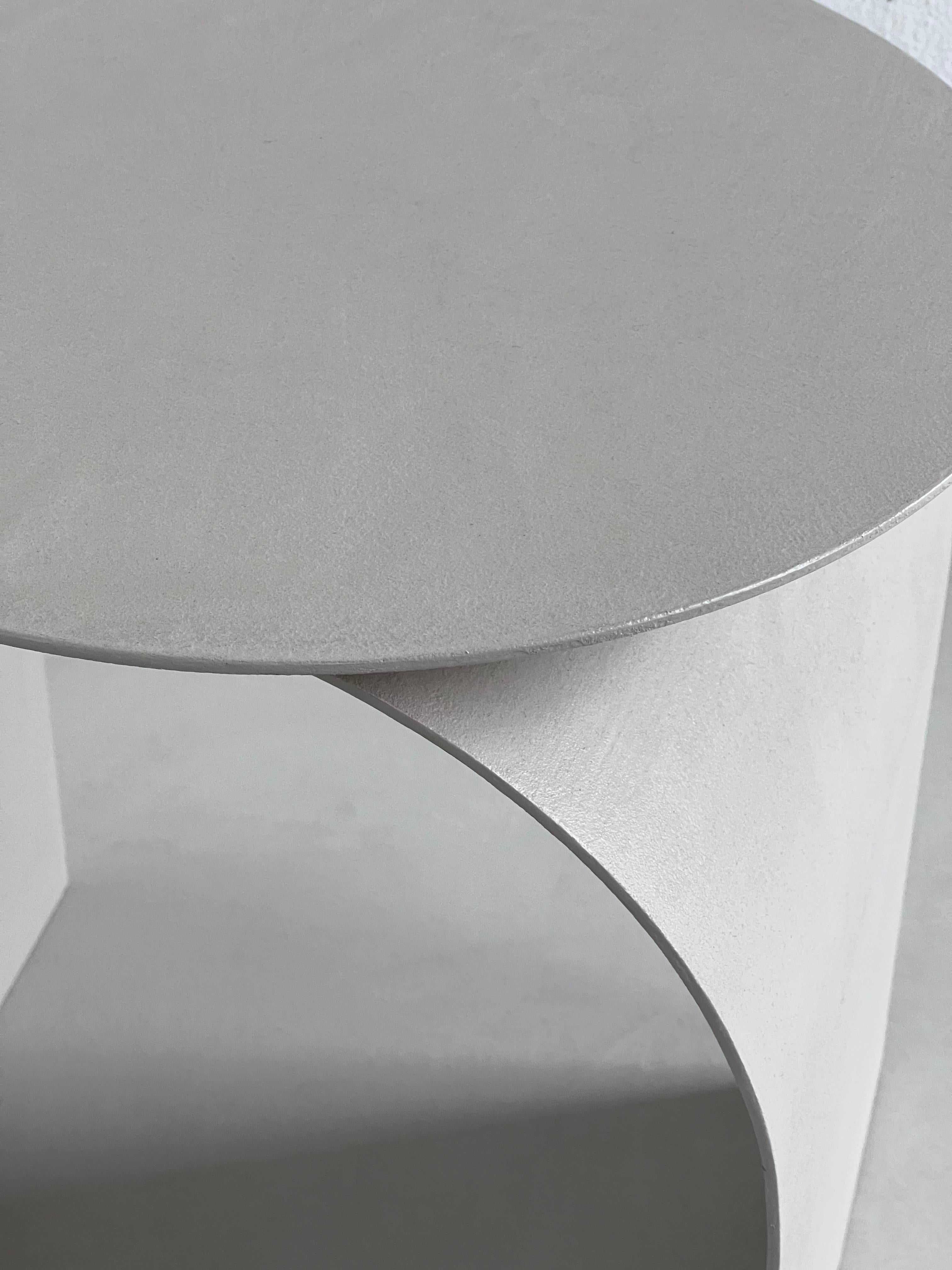Spinzi Palladium Contemporary Sculptural Side Table, Organic Urban Wabi Finish In New Condition For Sale In Milano, IT